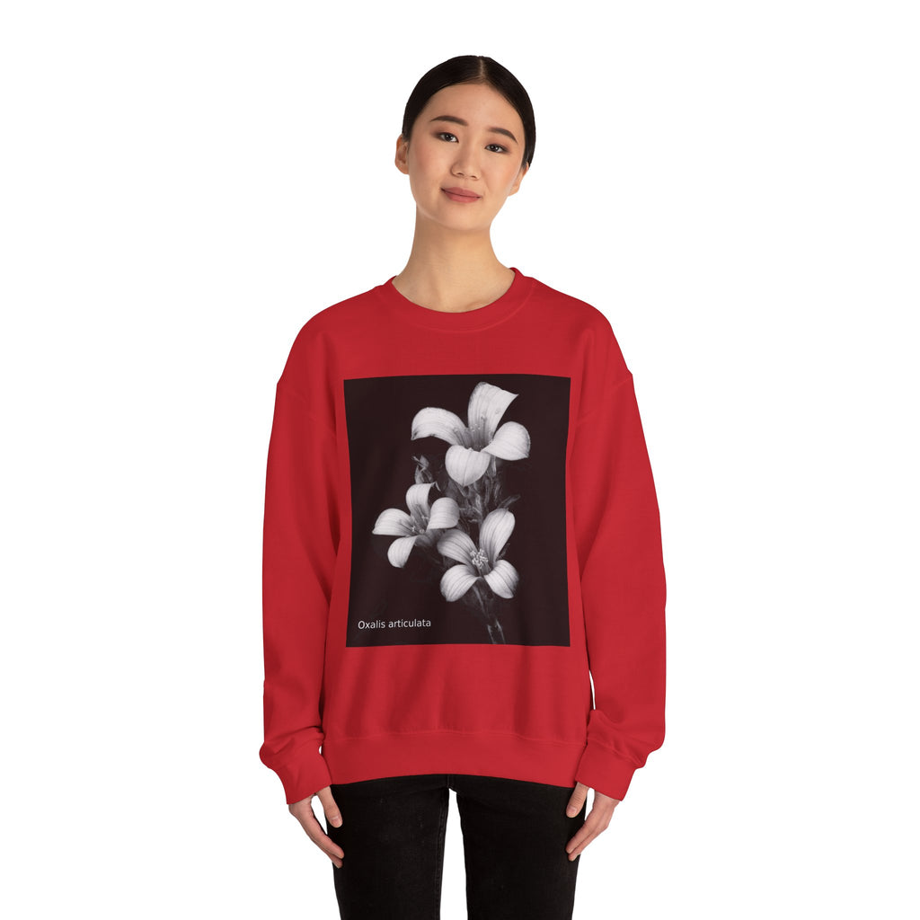 Oxalis — The Survivor Blossom, Strenght in Unity Unisex Heavy Blend™ Crewneck Sweatshirt