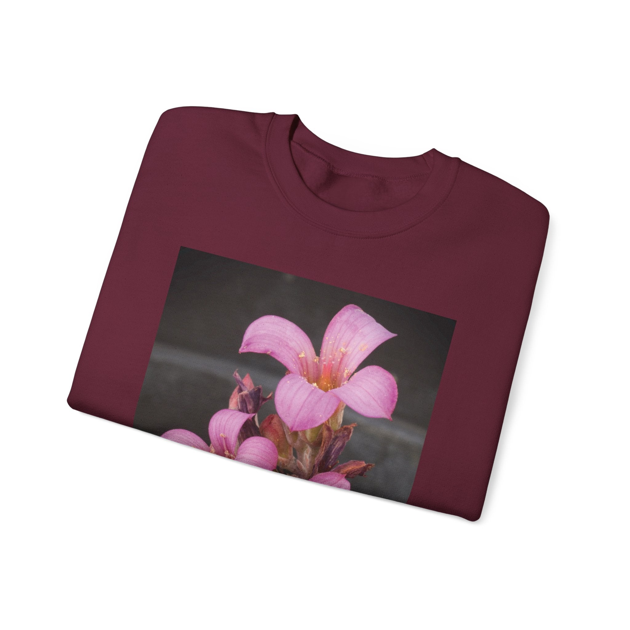 Oxalis — The Survivor Blossom, Strenght in Unity Unisex Heavy Blend™ Crewneck Sweatshirt