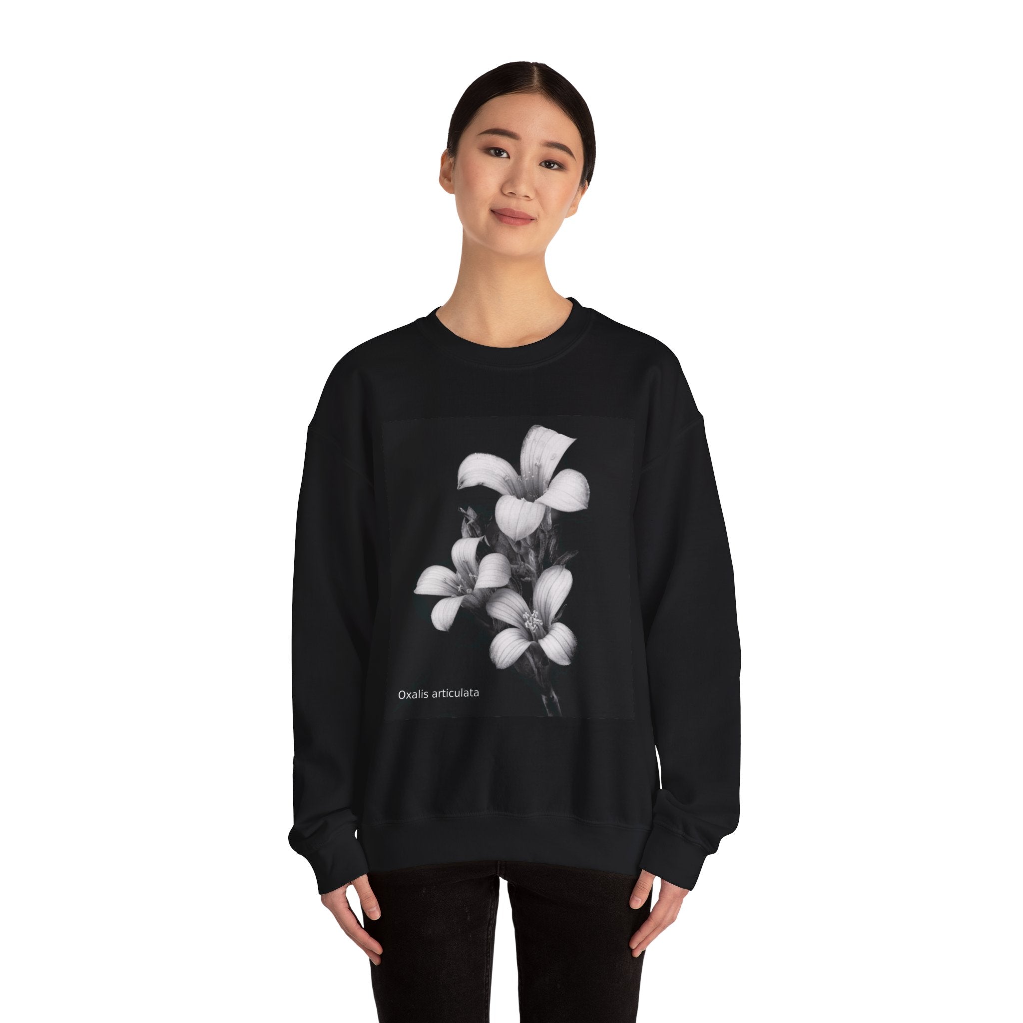 Oxalis — The Survivor Blossom, Strenght in Unity Unisex Heavy Blend™ Crewneck Sweatshirt