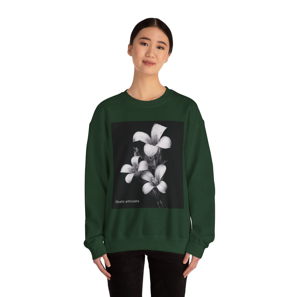 Oxalis — The Survivor Blossom, Strenght in Unity Unisex Heavy Blend™ Crewneck Sweatshirt