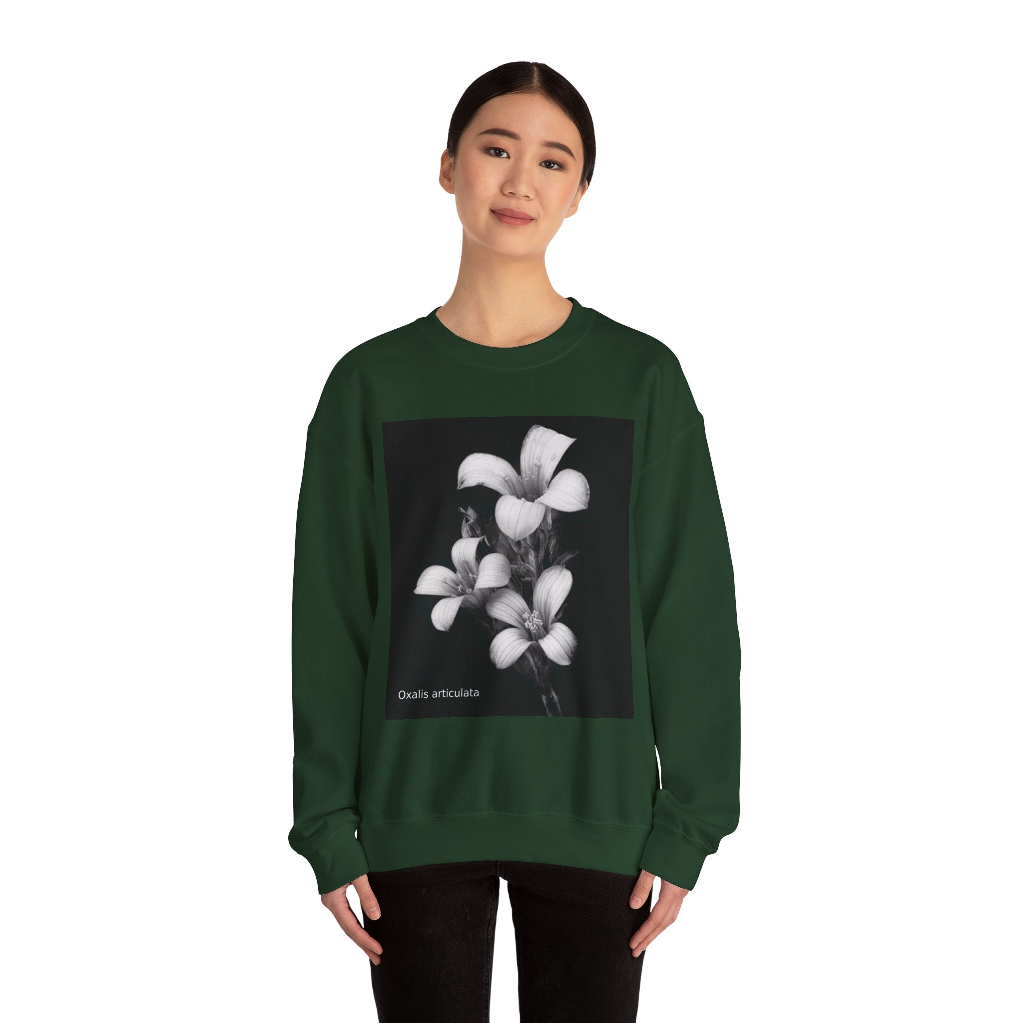 Oxalis — The Survivor Blossom, Strenght in Unity Unisex Heavy Blend™ Crewneck Sweatshirt