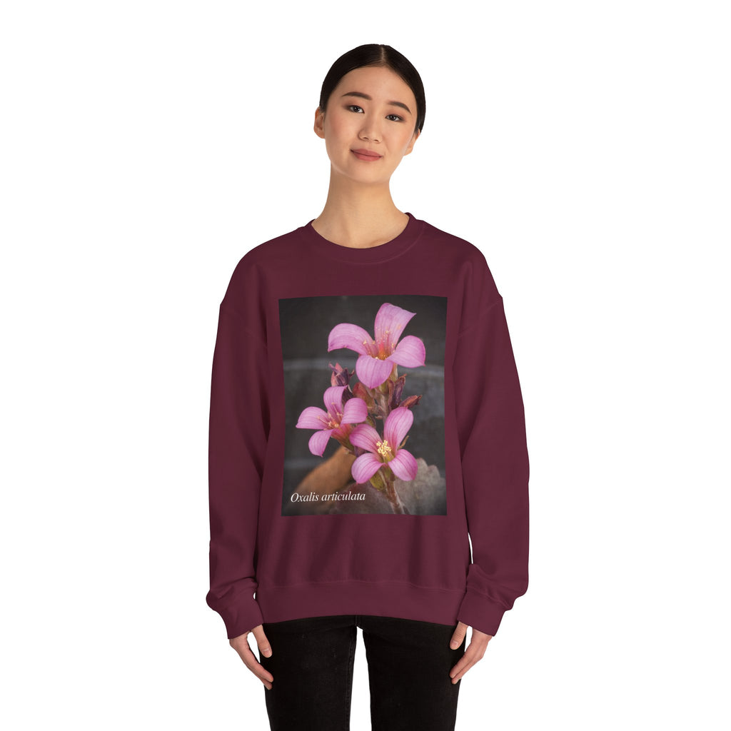 Oxalis — The Survivor Blossom, Strenght in Unity Unisex Heavy Blend™ Crewneck Sweatshirt