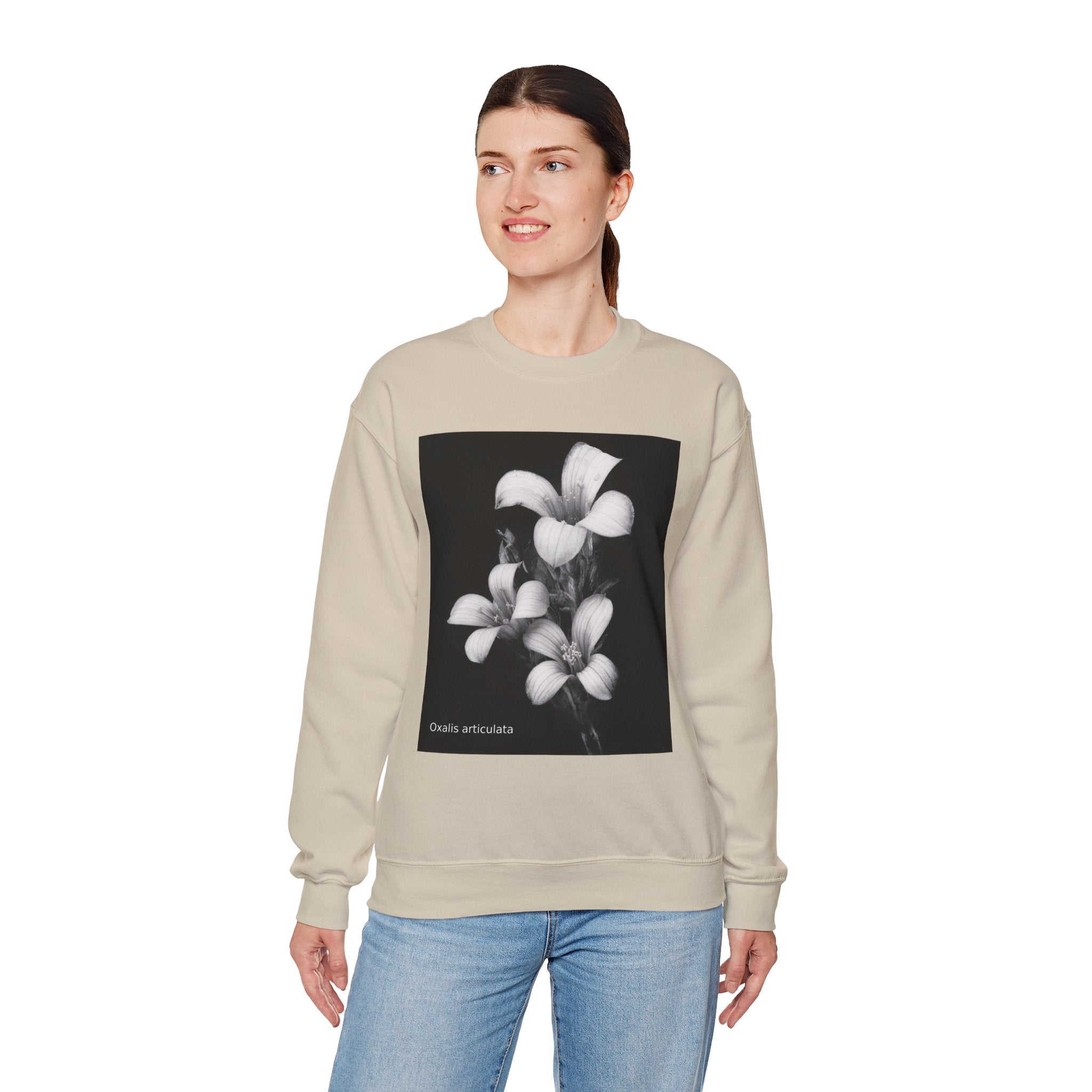Oxalis — The Survivor Blossom, Strenght in Unity Unisex Heavy Blend™ Crewneck Sweatshirt