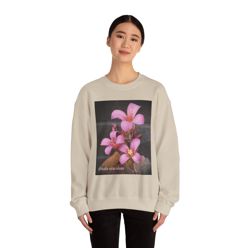 Oxalis — The Survivor Blossom, Strenght in Unity Unisex Heavy Blend™ Crewneck Sweatshirt