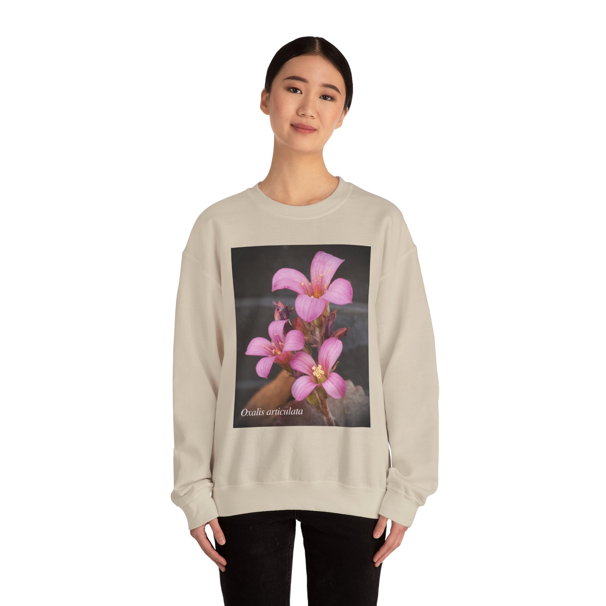 Oxalis — The Survivor Blossom, Strenght in Unity Unisex Heavy Blend™ Crewneck Sweatshirt