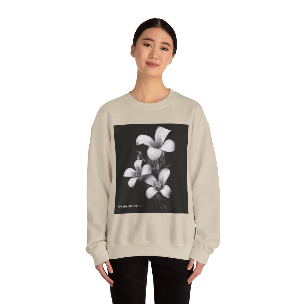 Oxalis — The Survivor Blossom, Strenght in Unity Unisex Heavy Blend™ Crewneck Sweatshirt