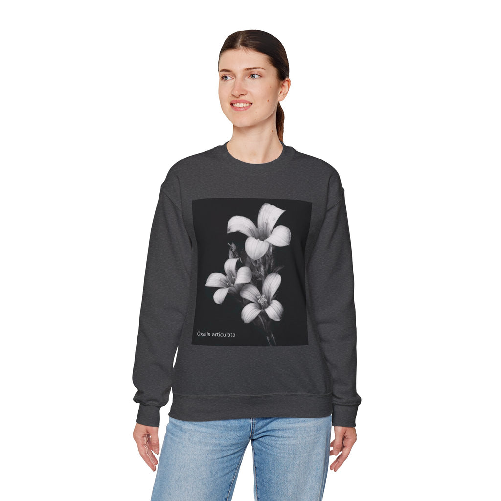 Oxalis — The Survivor Blossom, Strenght in Unity Unisex Heavy Blend™ Crewneck Sweatshirt