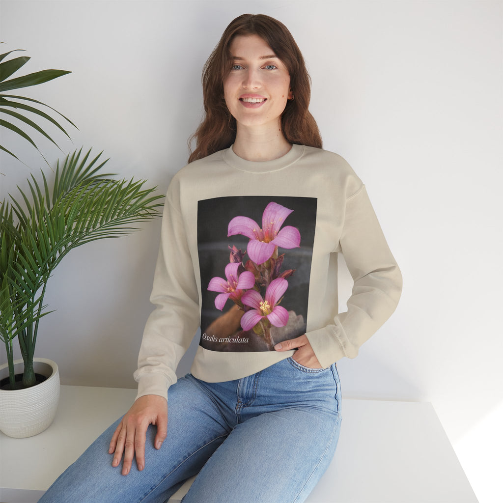 Oxalis — The Survivor Blossom, Strenght in Unity Unisex Heavy Blend™ Crewneck Sweatshirt