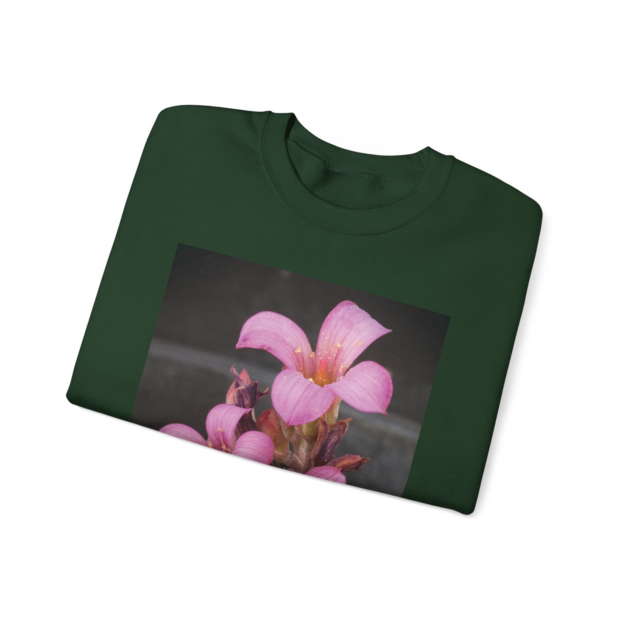 Oxalis — The Survivor Blossom, Strenght in Unity Unisex Heavy Blend™ Crewneck Sweatshirt
