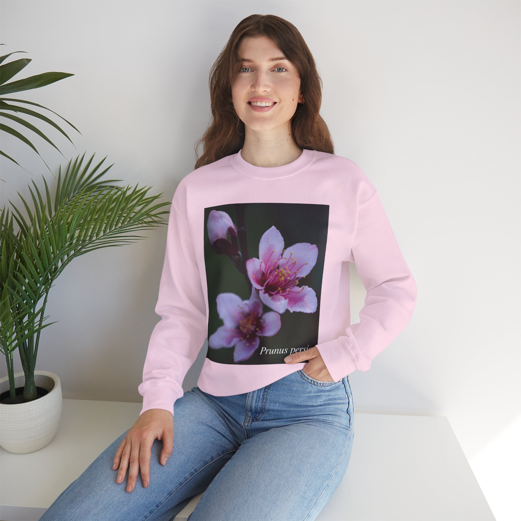 Persica Bloom — Quiet Resilience- Unisex Heavy Blend™ Crewneck Sweatshirt