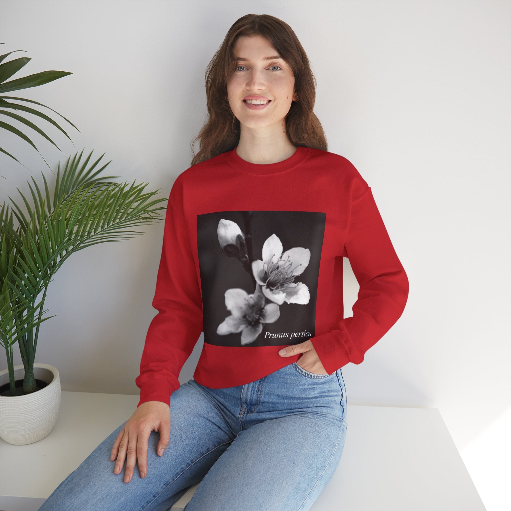 Persica Bloom — Quiet Resilience- Unisex Heavy Blend™ Crewneck Sweatshirt