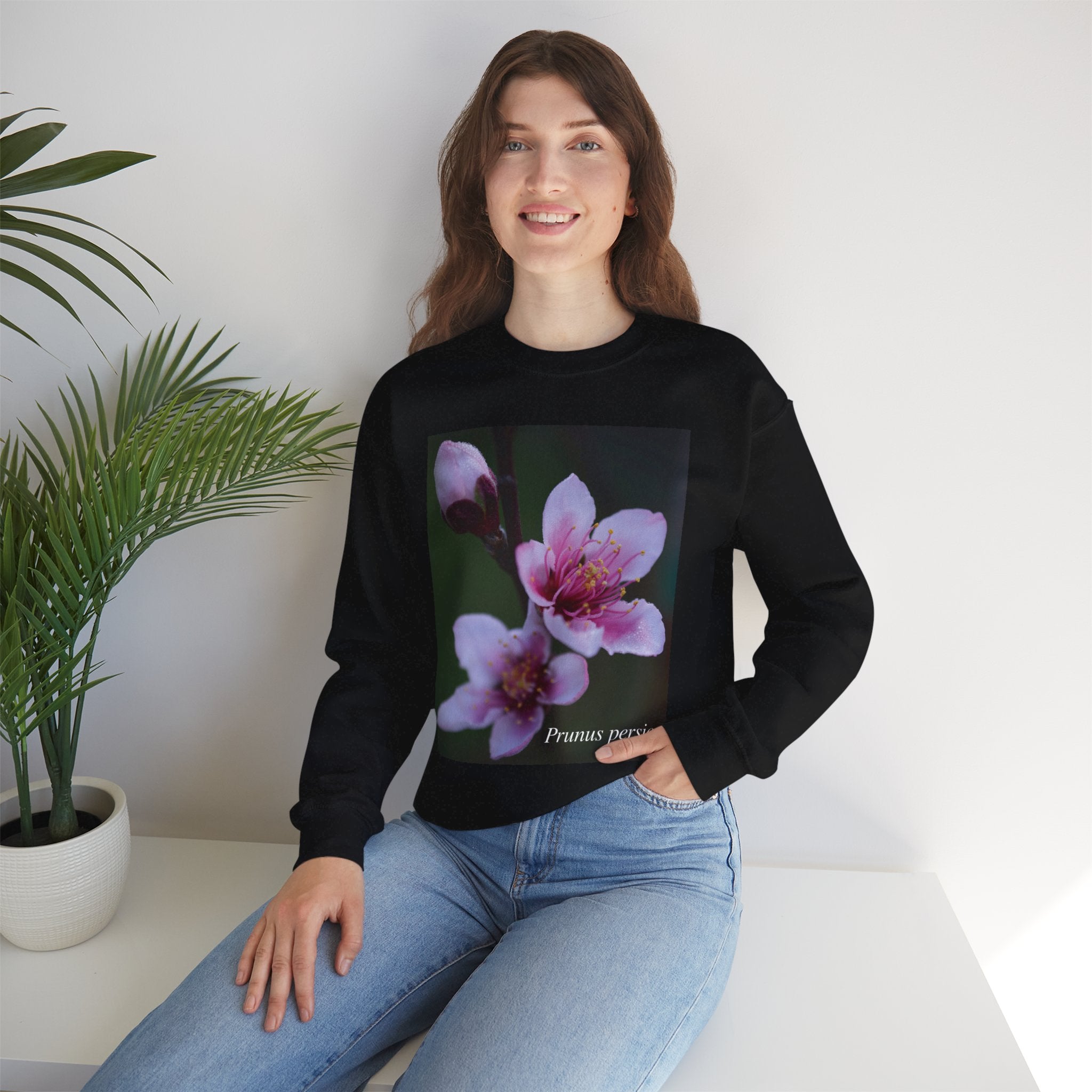 Persica Bloom — Quiet Resilience- Unisex Heavy Blend™ Crewneck Sweatshirt