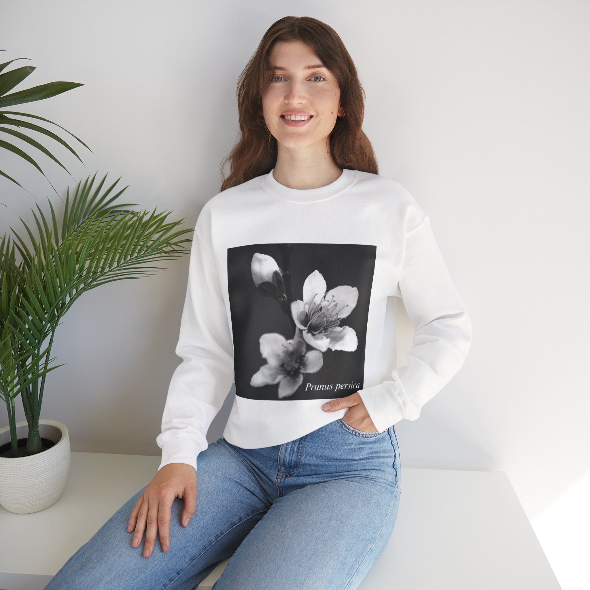 Persica Bloom — Quiet Resilience- Unisex Heavy Blend™ Crewneck Sweatshirt