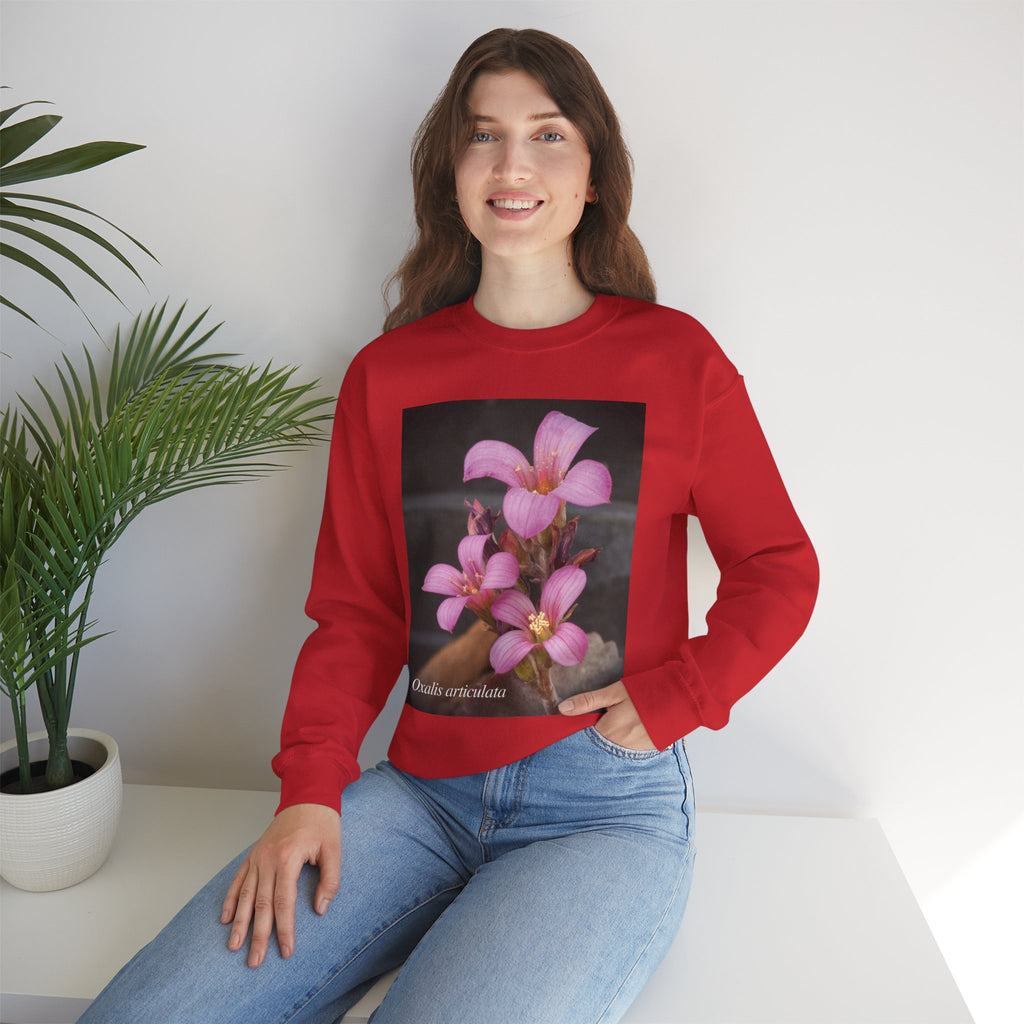 Oxalis — The Survivor Blossom, Strenght in Unity Unisex Heavy Blend™ Crewneck Sweatshirt