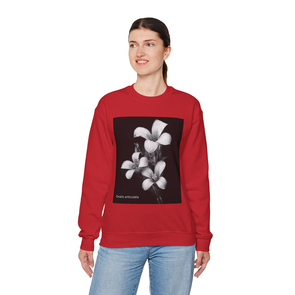 Oxalis — The Survivor Blossom, Strenght in Unity Unisex Heavy Blend™ Crewneck Sweatshirt