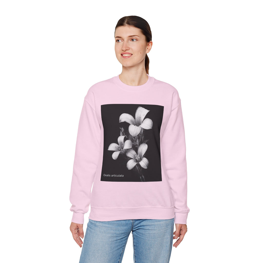 Oxalis — The Survivor Blossom, Strenght in Unity Unisex Heavy Blend™ Crewneck Sweatshirt