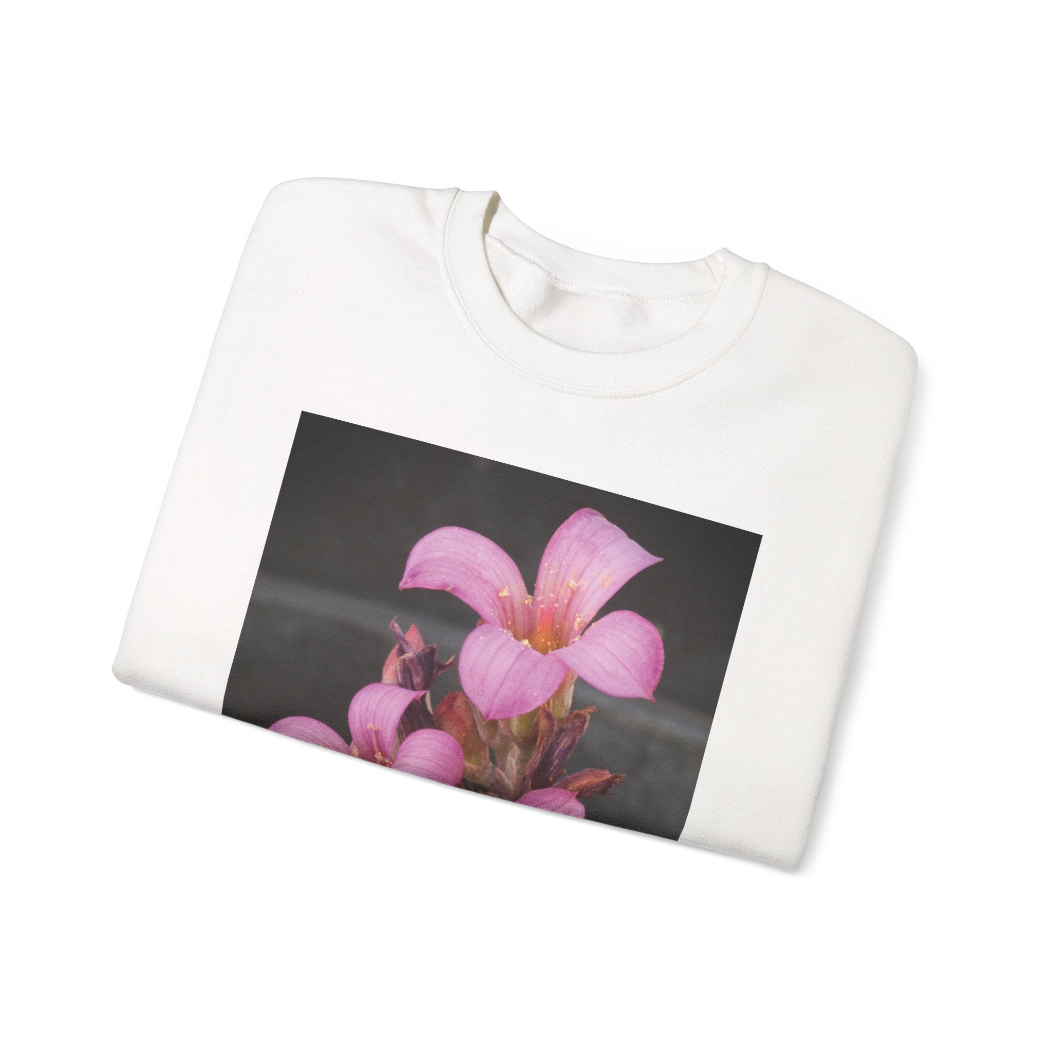 Oxalis — The Survivor Blossom, Strenght in Unity Unisex Heavy Blend™ Crewneck Sweatshirt