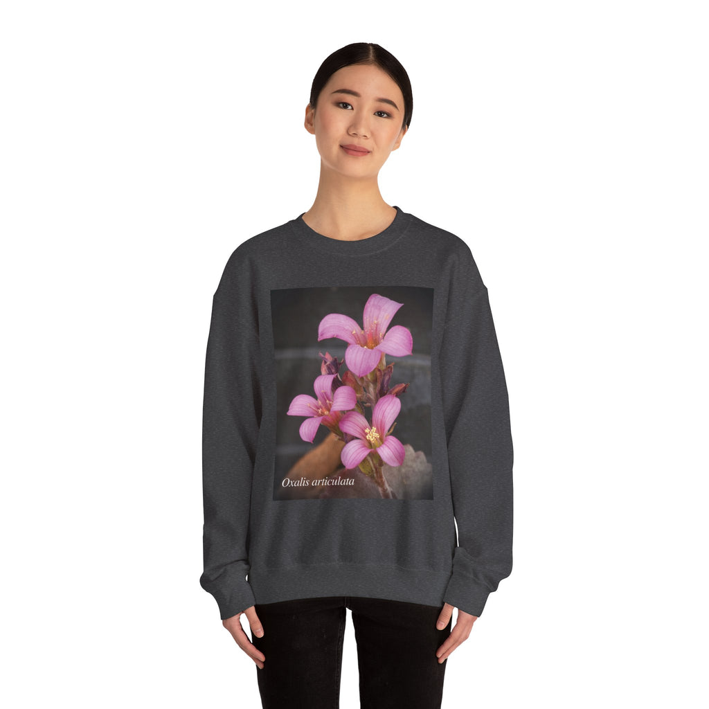 Oxalis — The Survivor Blossom, Strenght in Unity Unisex Heavy Blend™ Crewneck Sweatshirt