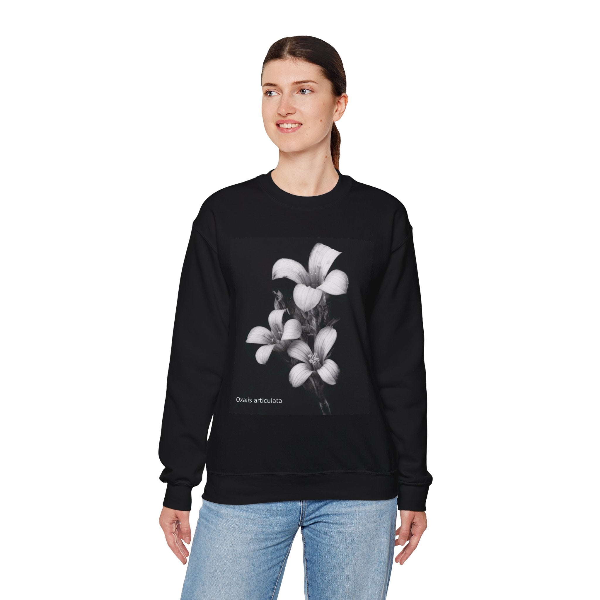 Oxalis — The Survivor Blossom, Strenght in Unity Unisex Heavy Blend™ Crewneck Sweatshirt
