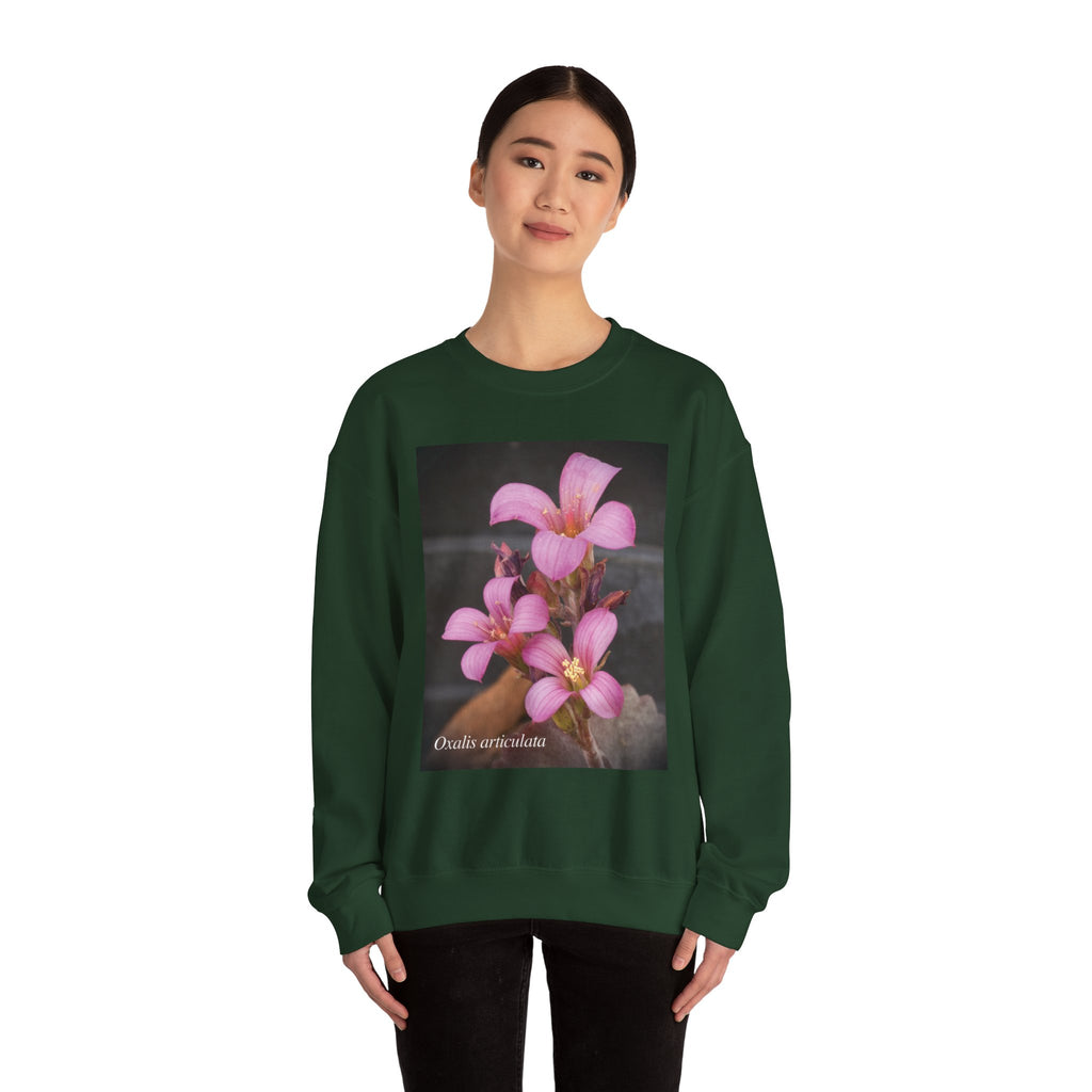 Oxalis — The Survivor Blossom, Strenght in Unity Unisex Heavy Blend™ Crewneck Sweatshirt