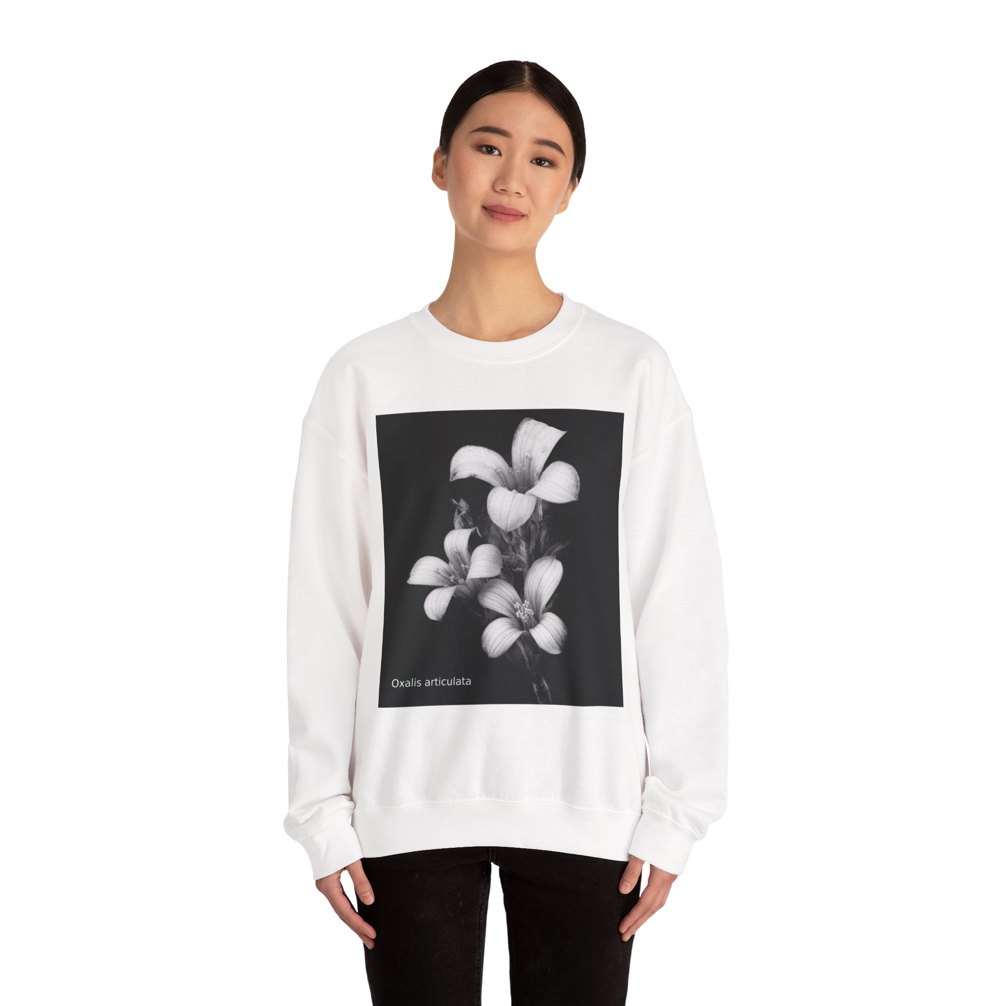 Oxalis — The Survivor Blossom, Strenght in Unity Unisex Heavy Blend™ Crewneck Sweatshirt