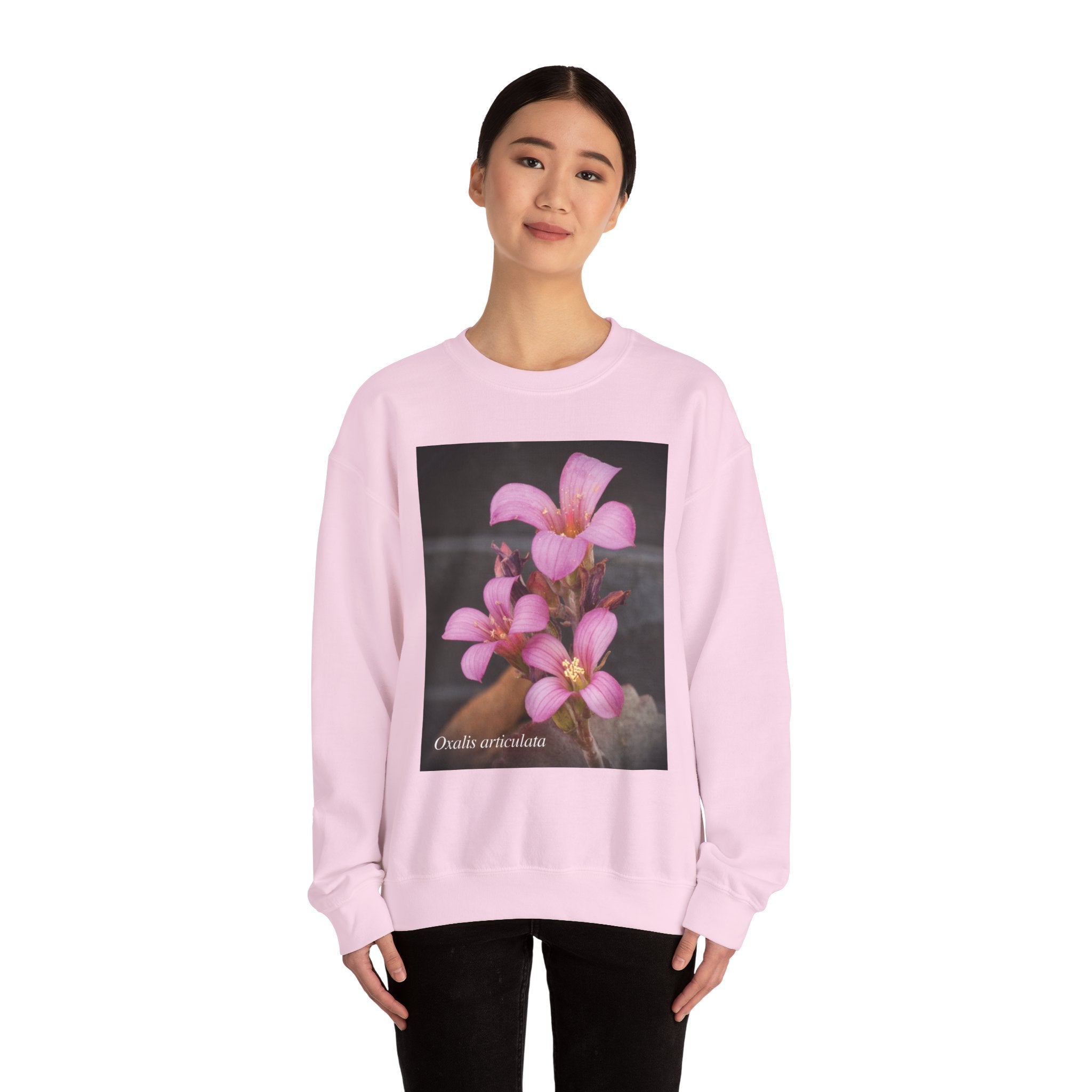 Oxalis — The Survivor Blossom, Strenght in Unity Unisex Heavy Blend™ Crewneck Sweatshirt