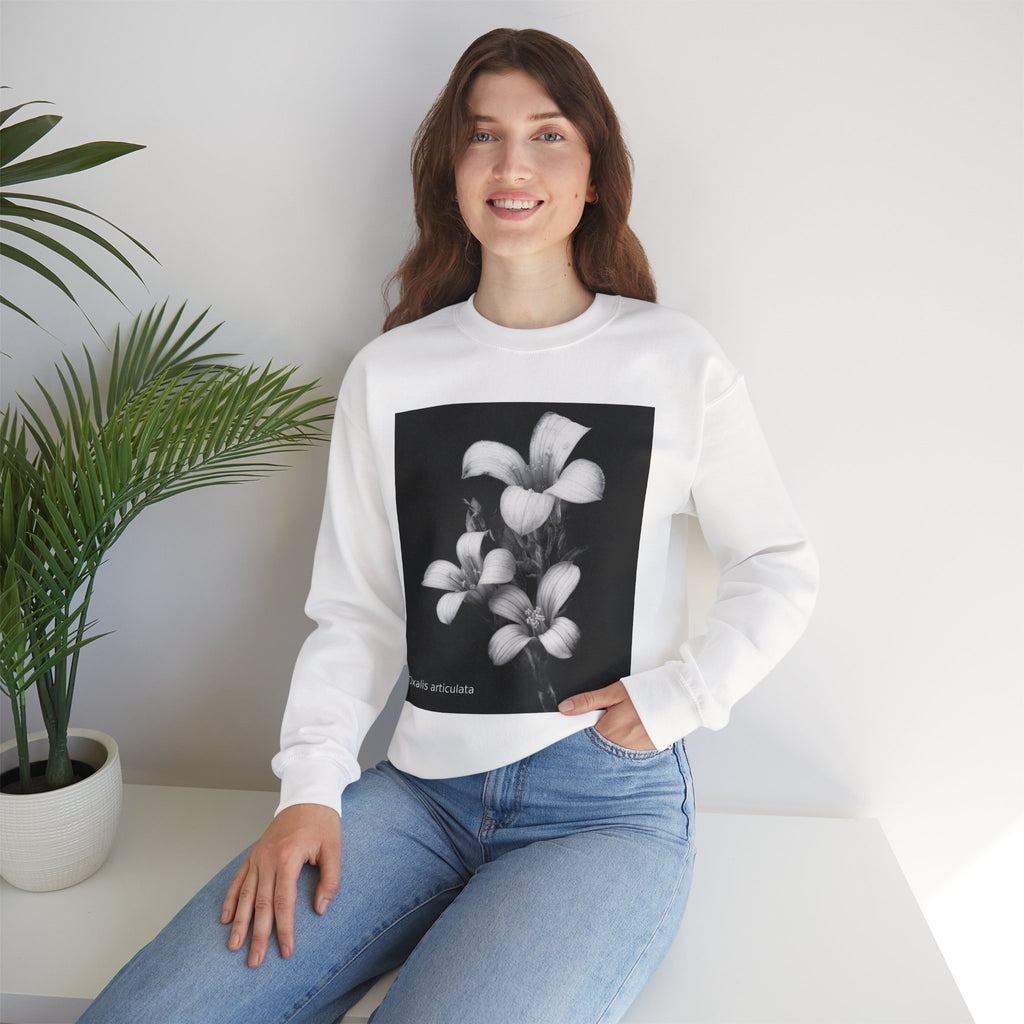 Oxalis — The Survivor Blossom, Strenght in Unity Unisex Heavy Blend™ Crewneck Sweatshirt