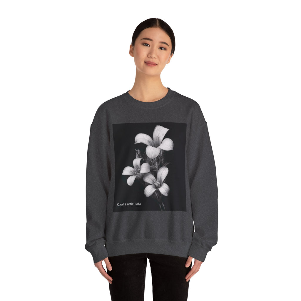 Oxalis — The Survivor Blossom, Strenght in Unity Unisex Heavy Blend™ Crewneck Sweatshirt