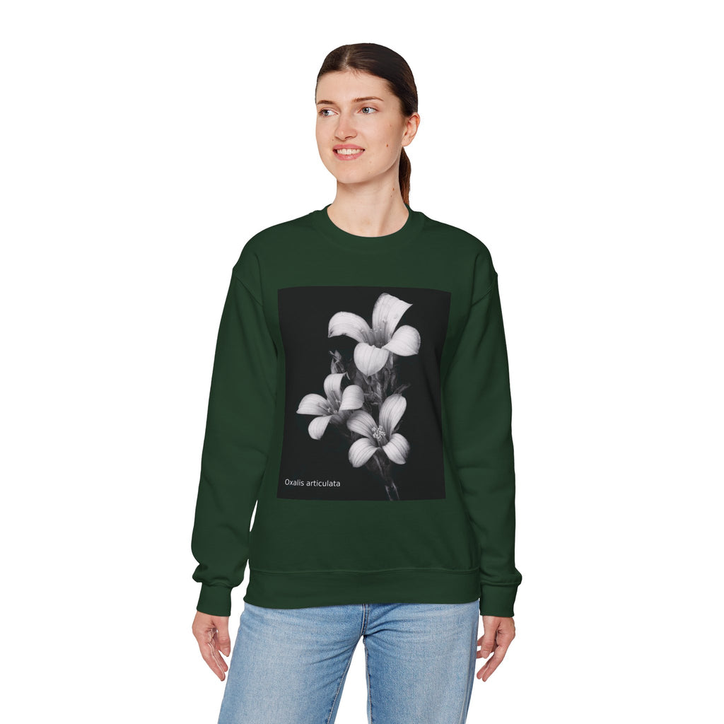 Oxalis — The Survivor Blossom, Strenght in Unity Unisex Heavy Blend™ Crewneck Sweatshirt