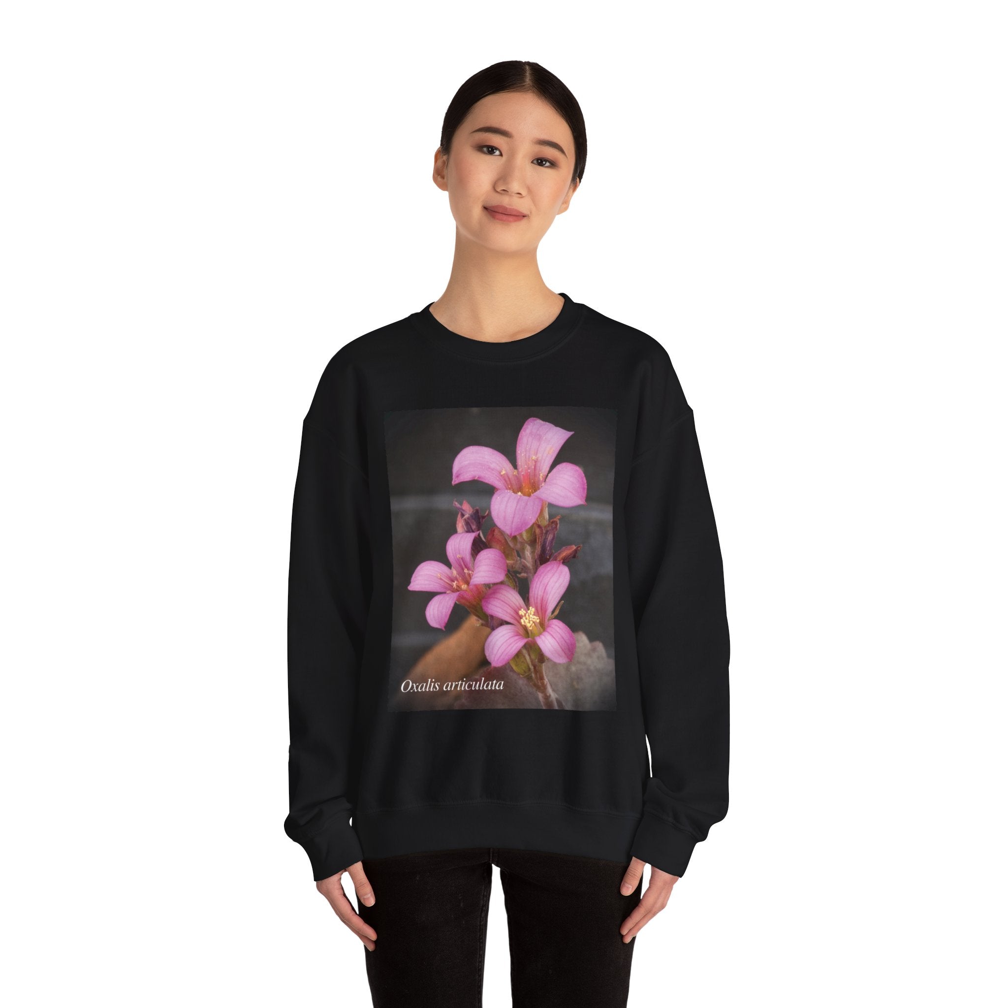 Oxalis — The Survivor Blossom, Strenght in Unity Unisex Heavy Blend™ Crewneck Sweatshirt