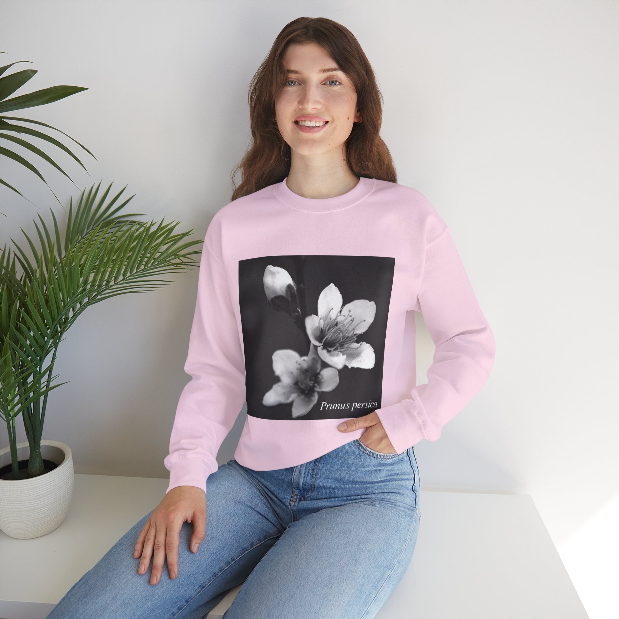 Persica Bloom — Quiet Resilience- Unisex Heavy Blend™ Crewneck Sweatshirt