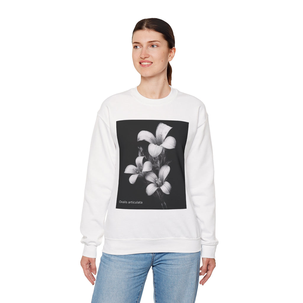 Oxalis — The Survivor Blossom, Strenght in Unity Unisex Heavy Blend™ Crewneck Sweatshirt