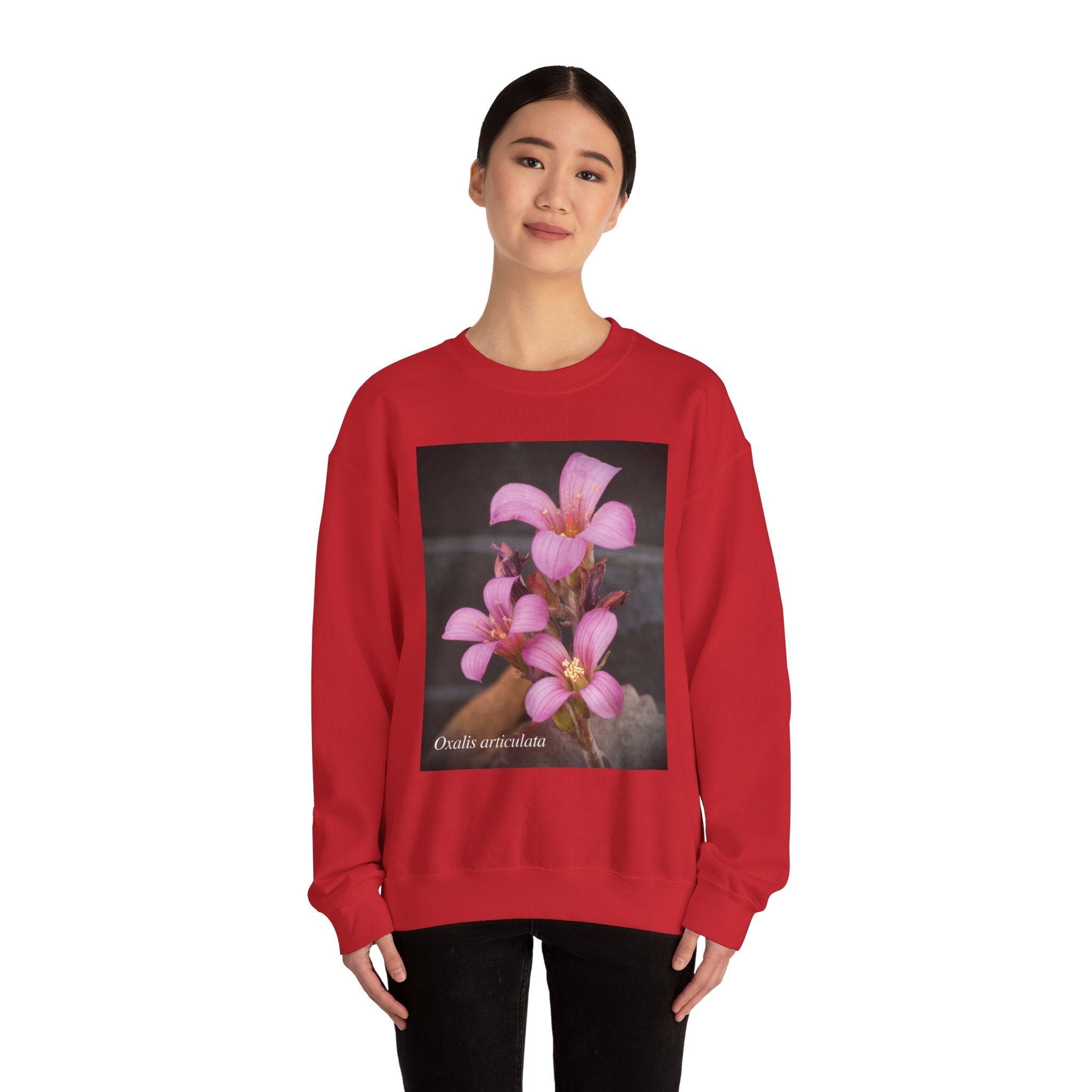 Oxalis — The Survivor Blossom, Strenght in Unity Unisex Heavy Blend™ Crewneck Sweatshirt